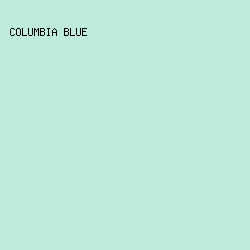 BEEBD9 - Columbia Blue color image preview