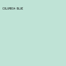 BFE3D6 - Columbia Blue color image preview