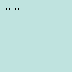BFE3DF - Columbia Blue color image preview