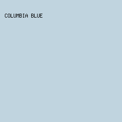 C0D4DF - Columbia Blue color image preview