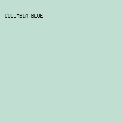C1DED2 - Columbia Blue color image preview