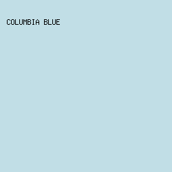 C1DEE6 - Columbia Blue color image preview