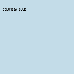 C3DCE8 - Columbia Blue color image preview