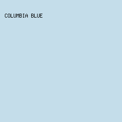 C4DDEA - Columbia Blue color image preview
