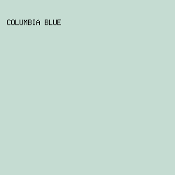 C5DCD2 - Columbia Blue color image preview