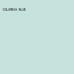 C5E2DD - Columbia Blue color image preview
