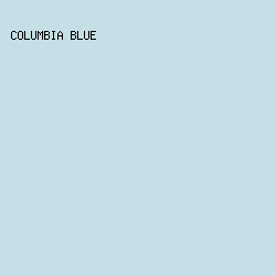C6DEE5 - Columbia Blue color image preview