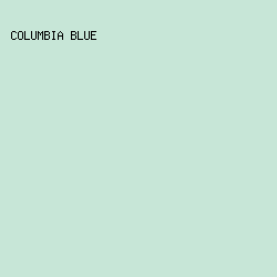 C7E6D7 - Columbia Blue color image preview