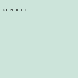 CCE4DA - Columbia Blue color image preview