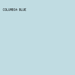 c0dce2 - Columbia Blue color image preview