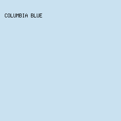 c9e1f0 - Columbia Blue color image preview