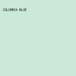 cae9d9 - Columbia Blue color image preview