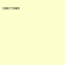FCFFCB - Conditioner color image preview