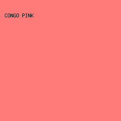 FF7B7A - Congo Pink color image preview