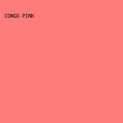 FF7C7C - Congo Pink color image preview