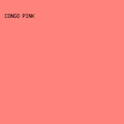 FF837D - Congo Pink color image preview