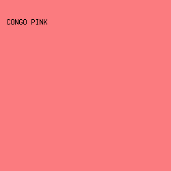 fb7b7f - Congo Pink color image preview