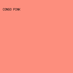 fd8e7d - Congo Pink color image preview
