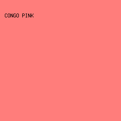 ff7d7b - Congo Pink color image preview