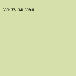 D6E0AB - Cookies And Cream color image preview