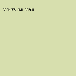 D7DFAE - Cookies And Cream color image preview