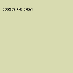 D8DBB0 - Cookies And Cream color image preview