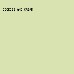 D9E3B1 - Cookies And Cream color image preview