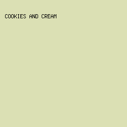 DBE0B4 - Cookies And Cream color image preview