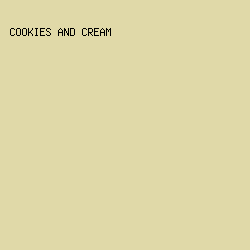 E0D9A8 - Cookies And Cream color image preview