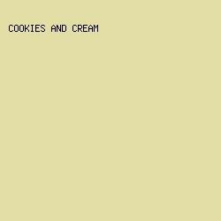 E3DDA6 - Cookies And Cream color image preview