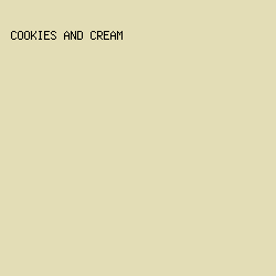 E3DDB6 - Cookies And Cream color image preview