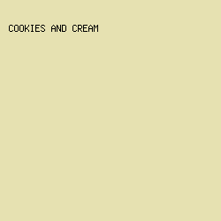 E6E1B1 - Cookies And Cream color image preview