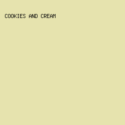 E6E3AE - Cookies And Cream color image preview