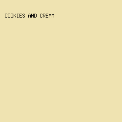 EFE3B1 - Cookies And Cream color image preview