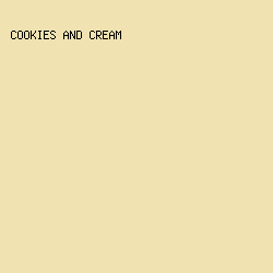 F0E2B1 - Cookies And Cream color image preview