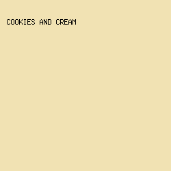 F1E2B3 - Cookies And Cream color image preview
