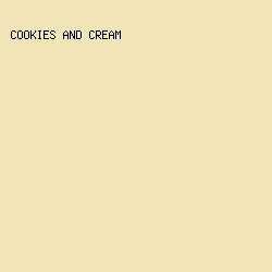 F1E4B6 - Cookies And Cream color image preview