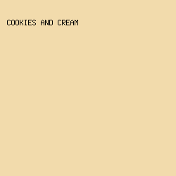 F2DBAC - Cookies And Cream color image preview