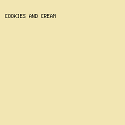 F2E6B3 - Cookies And Cream color image preview