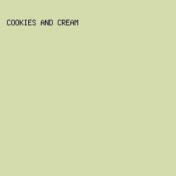 d5dcac - Cookies And Cream color image preview