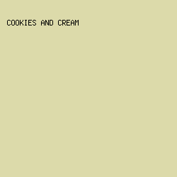 dcdaaa - Cookies And Cream color image preview
