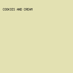 e3e1b2 - Cookies And Cream color image preview