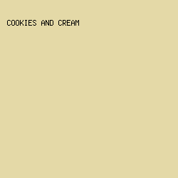 e4d9a7 - Cookies And Cream color image preview