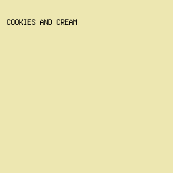 ede7b1 - Cookies And Cream color image preview