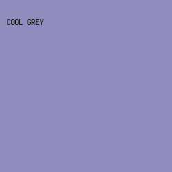 8e8dbe - Cool Grey color image preview