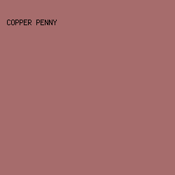 A66C6C - Copper Penny color image preview