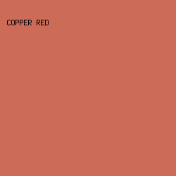 CC6B58 - Copper Red color image preview