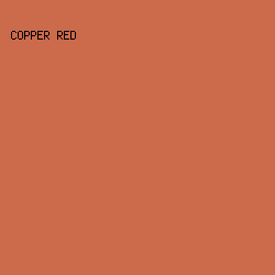 cc6a4c - Copper Red color image preview