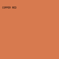 d77a4f - Copper Red color image preview
