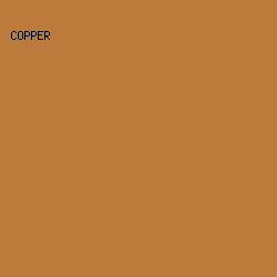 bc7b3b - Copper color image preview